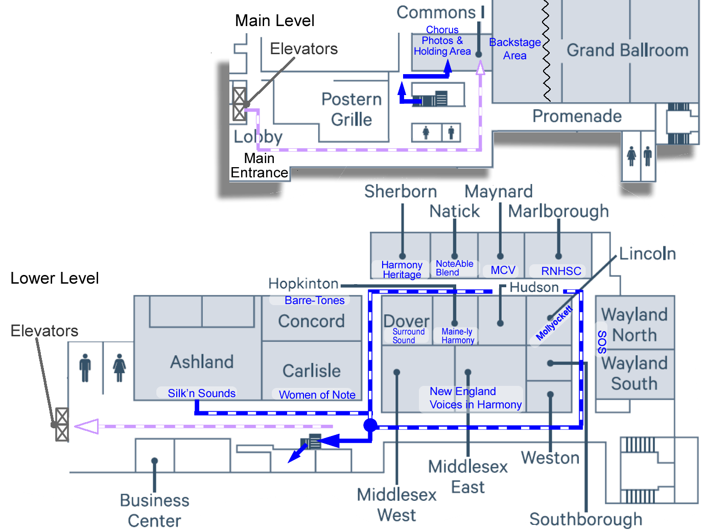 Chorus Contest Pattern Map