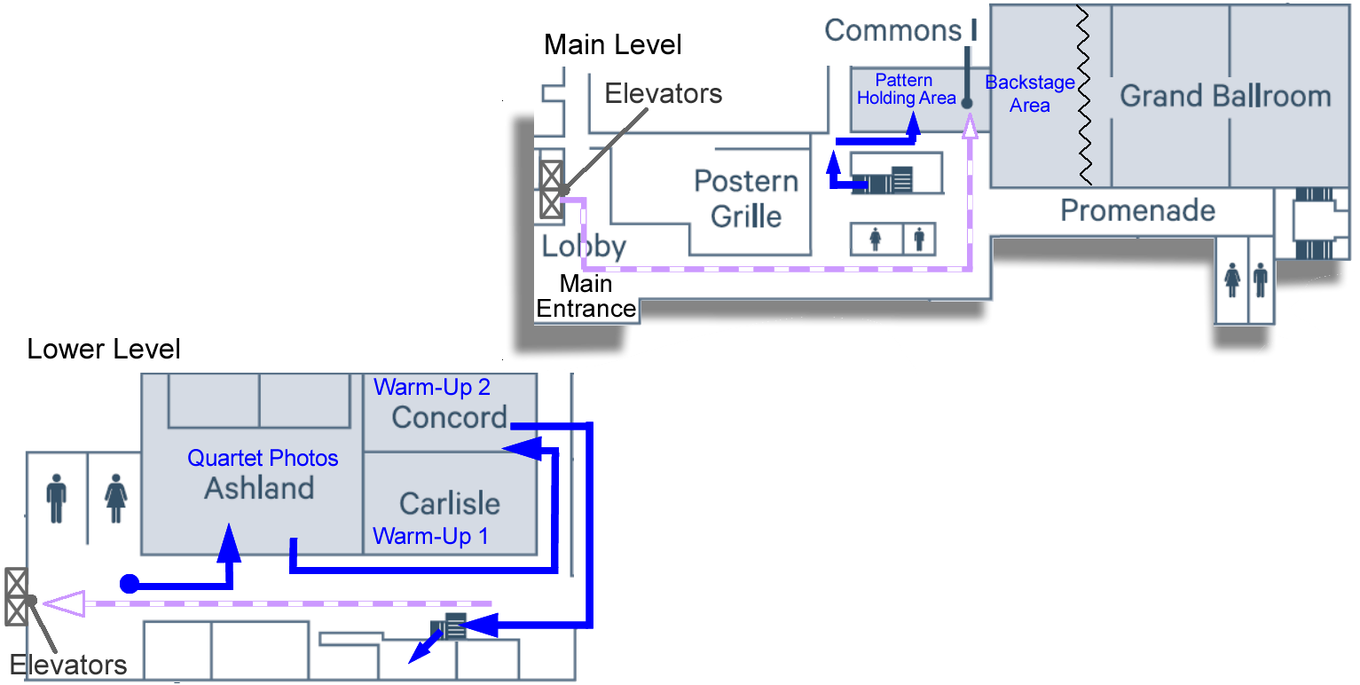 Quartet Contest Pattern Map